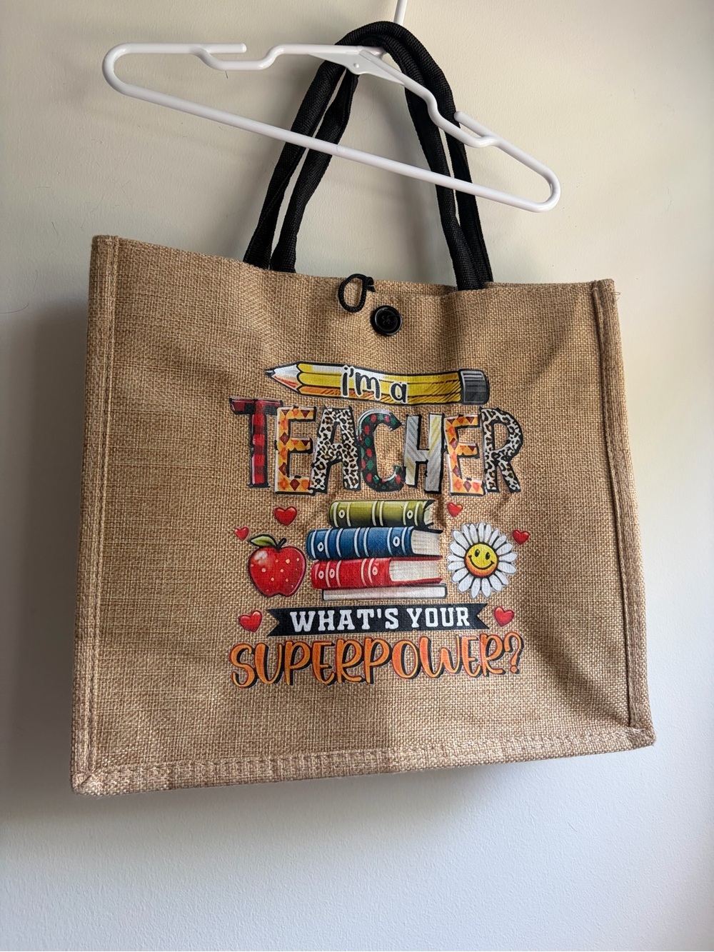Teacher Canvas Tote Gift Appreciation Zippered Pencil Pouch Up & Up Bundle